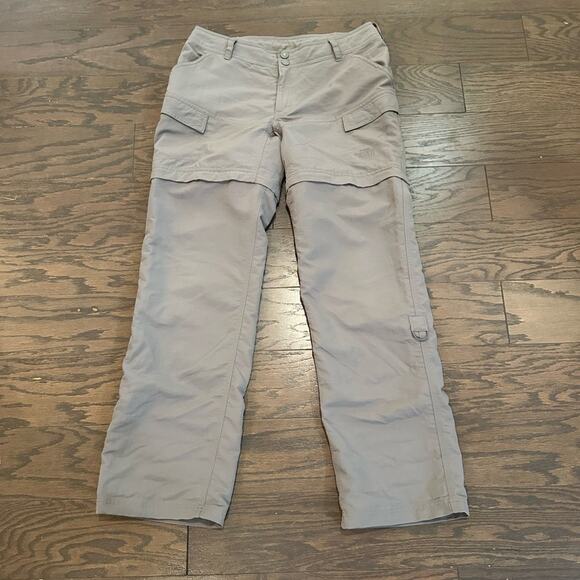 The North Face Woman’s Paramount Gray Convertible pants /shorts Size 10 - Picture 1 of 9